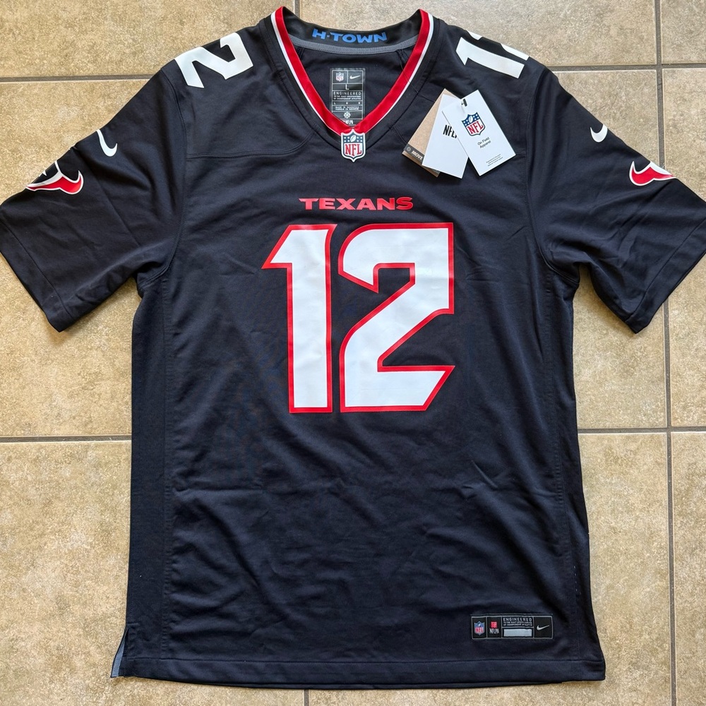 Nico Collins Houston Texans Jersey Size Large Nike NFL H-Town New FAST SHIPPING